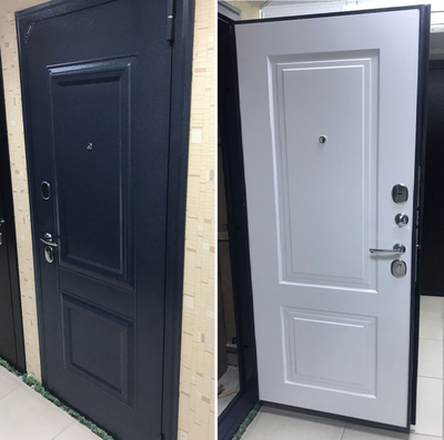 КАНТАТА 85 мм. ДВУХКОНТУРНАЯ. СЕРЫЙ БУКЛЕ/ БЕЛЫЙ МАТОВЫЙ