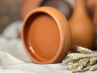 Сковорода Кеци 170мм, круглый борт, глазурь