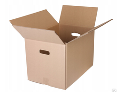 Картонная коробка П32 650х650х690 с вырубными ручками