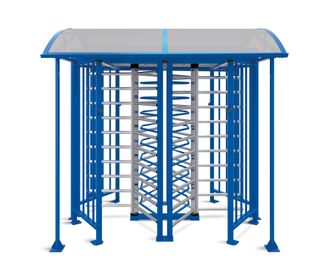 Полноростовый роторный турникет PERCo-RTD-20.2S (Створки ротора – нержавеющая сталь) (с механическим приводом, без крыши)