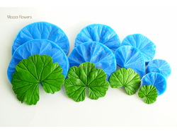 "Лист герани" силиконовый молд  (вайнер)