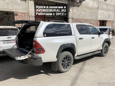 Кунг RT TR1 для Toyota Hilux Black Onyx 2020-2021+ белый перламутр 070