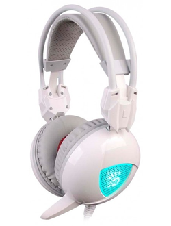 Игровые наушники с микрофоном (игровая гарнитура) A4Tech Bloody COMFORT GLARE GAMING HEADPHONE G310 (белые)