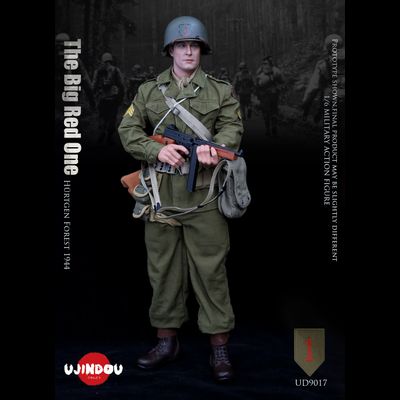 Американский боец 1-ой пехотной дивизии (Битва в Хюртгенском лесу, 1944 г) - КОЛЛЕКЦИОННАЯ ФИГУРКА 1/6 The Big Red One U.S. Army Infantryman H?rtgen Forest 1944 (UD9017) - Ujindou