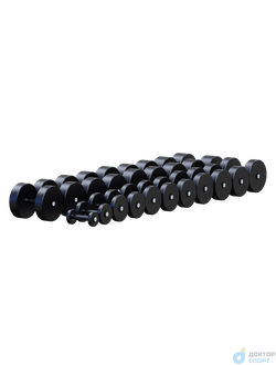 Гантельный ряд 2,5-50кг, 20 пар (шаг 2,5кг)