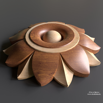 Резная розетка 3d model