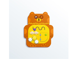 Настенный бизиборд «Медведь»