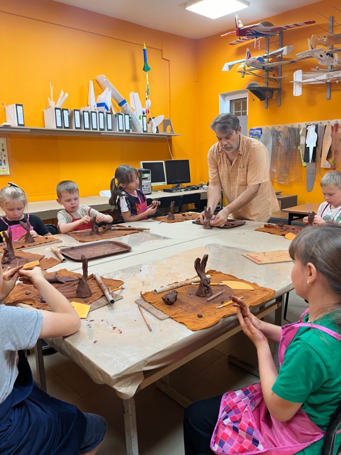 Открытое занятие в глиняной мастерской Ветерски