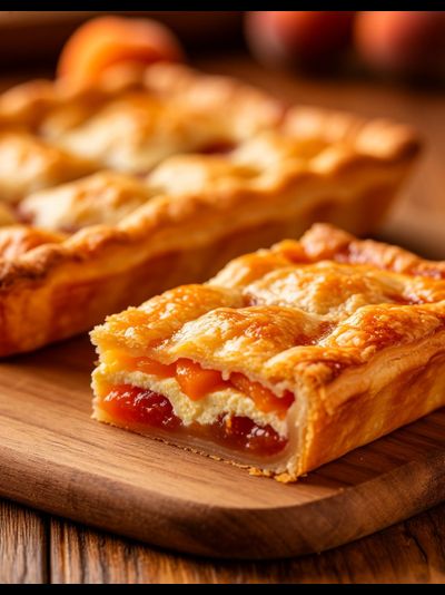 Пирог с творогом и абрикосом