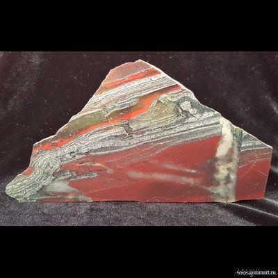 Джеспилит — полированный срез 170*90*21мм