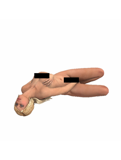 пляж Девушка обнаженная 5