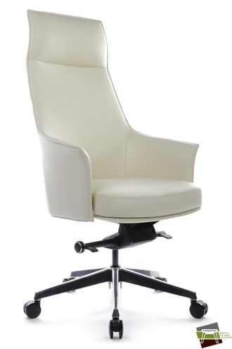 Кресло Rosso A1918 Белый (3А MND1221) натуральная кожа