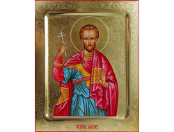 Виктор Коринфский, Святой мученик. Рукописная икона.