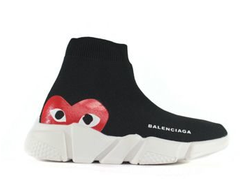 Кроссовки Balenciaga Speed Trainer x Comme des Garçons черные