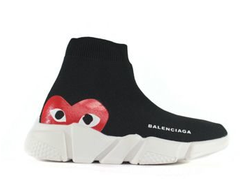 Кроссовки Balenciaga Speed Trainer x Comme des Garçons черные мужские