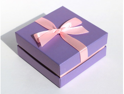 Футляр картонный с лентой на крышке 85*85*41 мм №10699