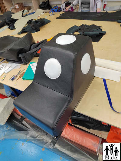 Подушка боксерская настенная Г-образная (апперкотная) натуральная кожа