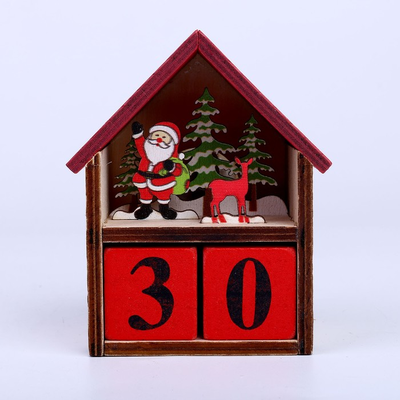 Вечный календарь с подсветкой «Новогодняя сказка» 8 × 5,2 × 10,5 см