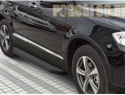 Пороги на Haval H6 черные