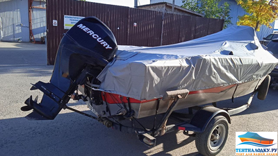 Чехол на капот Меркурий 60  л.с. - 4 такта, серый 1 шт