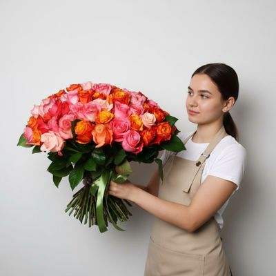 Букет моно цветов № 330