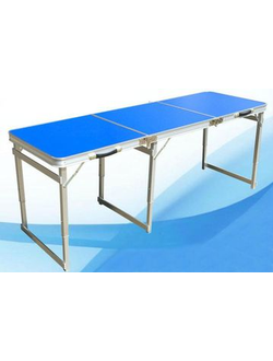 Стол складной туристический+6 стулов длина 180см ширина 60см высота 74см  8832#