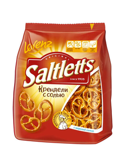 Крендели-мини с солью Lorenz SALTLETTS Классические, 150 г, 6 упаковок