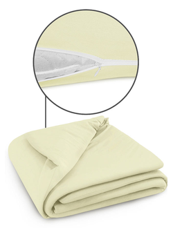 Пододеяльник Cleo трикотажный на молнии 172х205 100% хлопок (св.желтый) 172/05