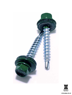 Саморез кровельный DAXMER 4.8х35 RAL 6005 (250 шт)