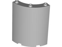 Cylinder Quarter 4 x 4 x 6, Light Bluish Gray (30562 / 4224802 / 4299371 / 4631286 / 6310880)