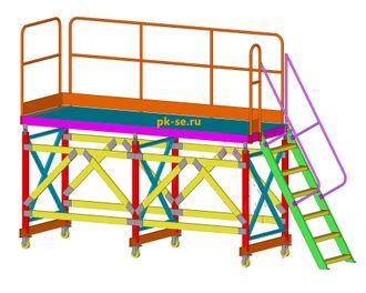 Передвижные лестницы-подмости