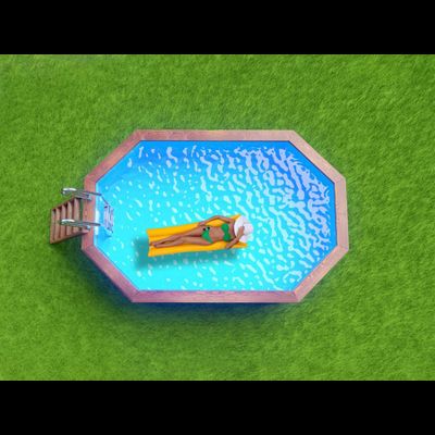 Деревянный бассейн "Вилюй" 350 х 250 х 115 см Кристалл