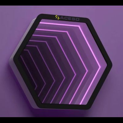 Светозвуковая панель "Бесконечность шестиугольник"