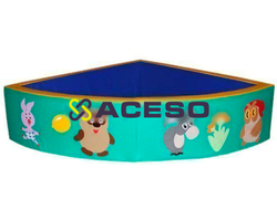 «Сухой бассейн» с аппликацией (угловой) - Винни-Пух, зеленый