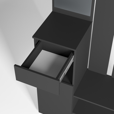 Прихожая Мия ПР-03 графит/графит 1000*2000* 376 мм