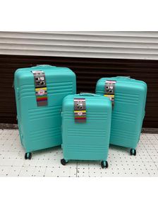 Комплект из 3х чемоданов Impreza Road Полипропилен S,M,L Мятный