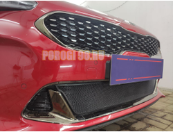 Защита радиатора для KIA Stinger 2018- black низ