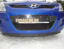 Защита радиатора Hyundai i20 2008-2012 black