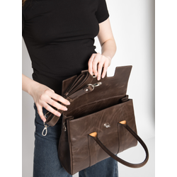 Деловая сумка Valenza Premium brown (арт. 5076-52)