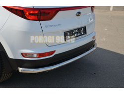 Защита заднего бампера угловая большая d60 для Kia Sportage 2016-2018