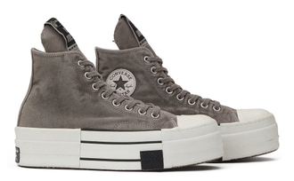 Rick Owens x Converse DRKSHDW DBL DRKSTAR Chuck 70 High Washed Canvas Pack Concrete