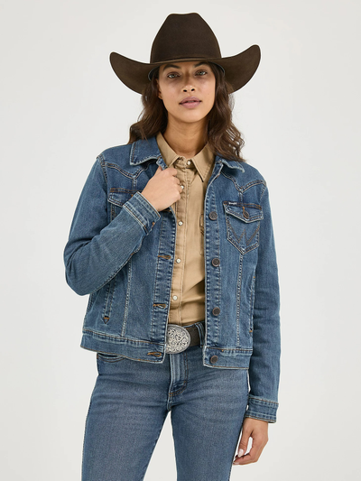 Куртка Wrangler® Women's Long Sleeve Classic Fit Denim Jacket