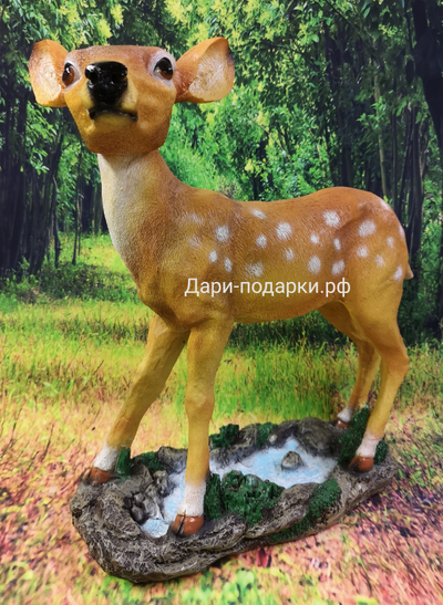 Олененок  38*32см   1,7кг   полистоун Россия 1869/012459*