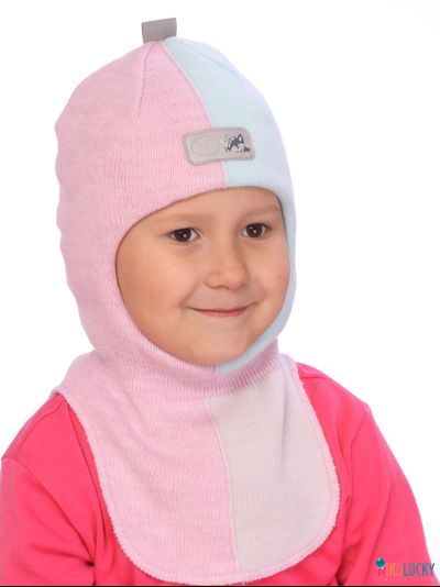 Шапка-шлем  21101-03, цвет розовый,бирюзовый р. 52-54