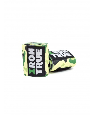 (IronTrue) Бинт кистевой - (50 cm) - (зеленый-комуфляж)