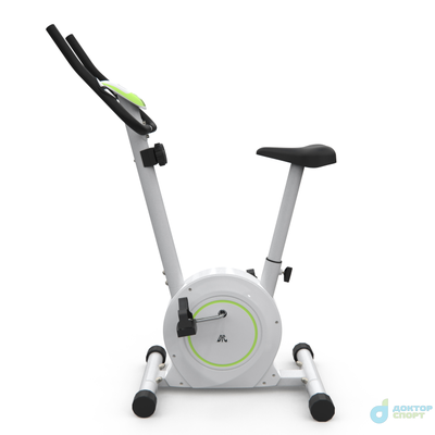 Велотренажер DFC B504B магнитный (белый корпус, зеленая полоса)