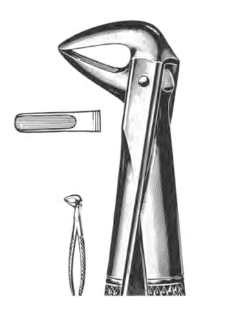 Щипцы №74 для удаления нижних корневых зубов Sammar