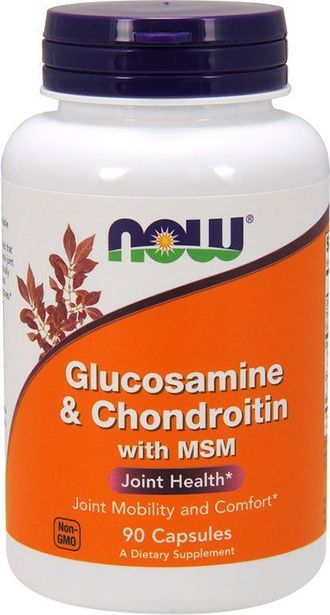 (Now) Glucosamine & Chondroitin With MSM - (90 капсул)