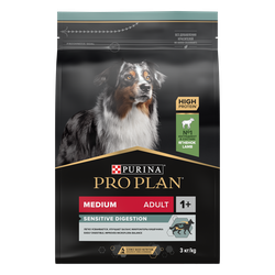 Pro Plan (Про План) Sensitive digestion для собак средних пород с чувствительным пищеварением с ягнёнком 3 кг