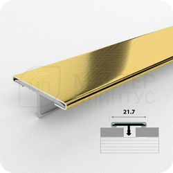 Порог одноуровневый Т-образный ЛС 10НСК(304).2700.002 Кросс-брашинг золото